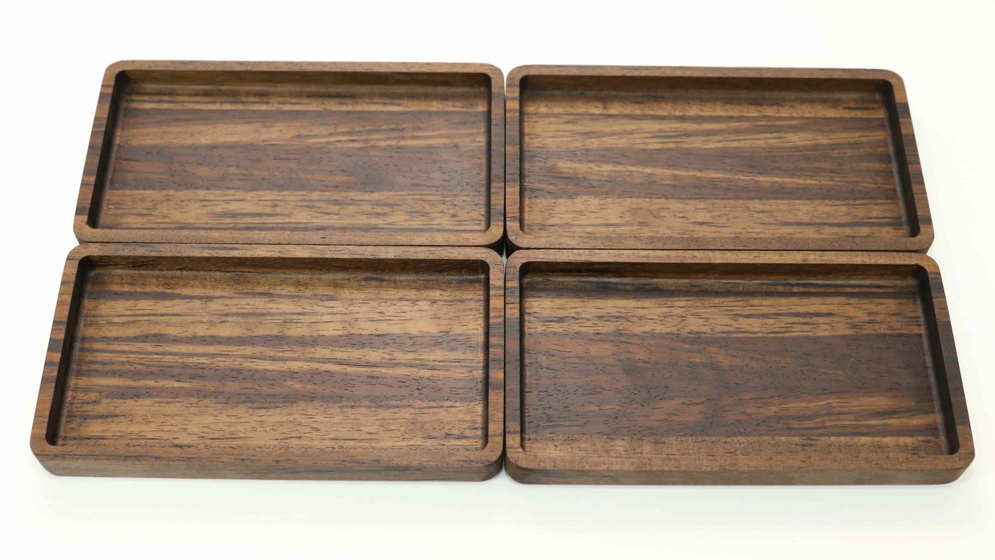 Desk walnut tray