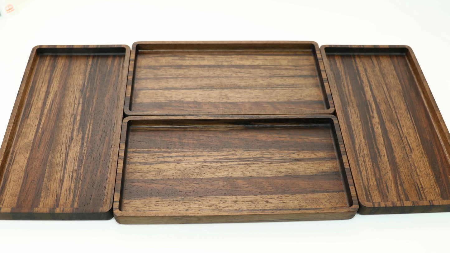 Desk walnut tray
