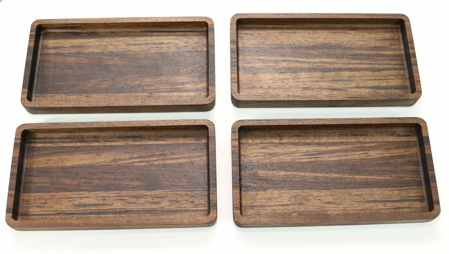 Desk walnut tray