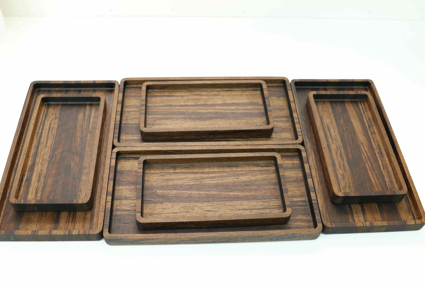 Desk walnut tray