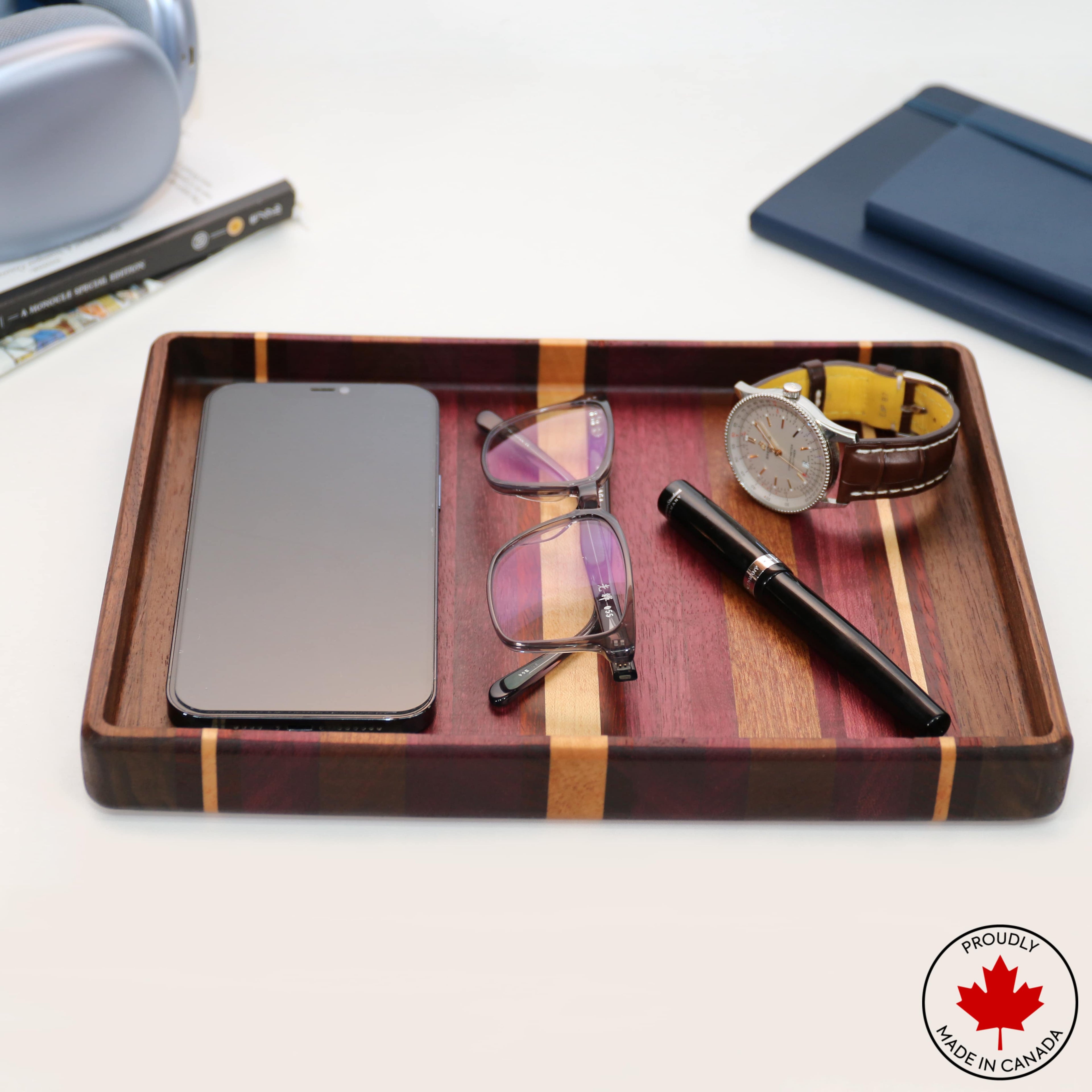 Rectangular catch-all tray