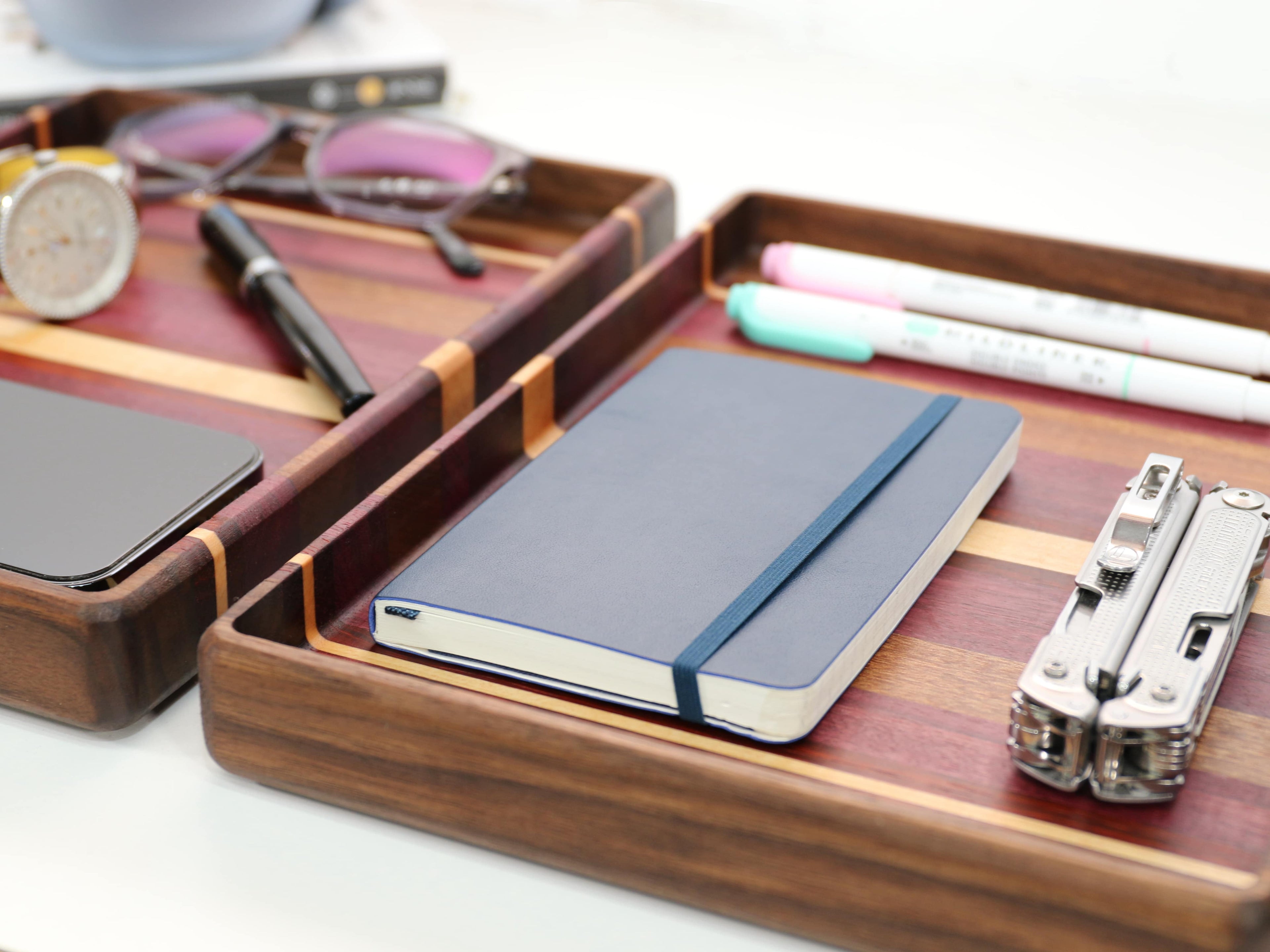 Rectangular catch-all tray